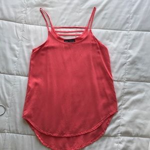 Coral Strappy Tank Top